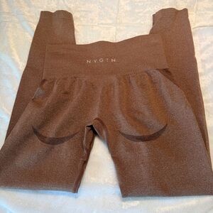 NVGTN Contour Seamless Leggings Mocha Brown Medium